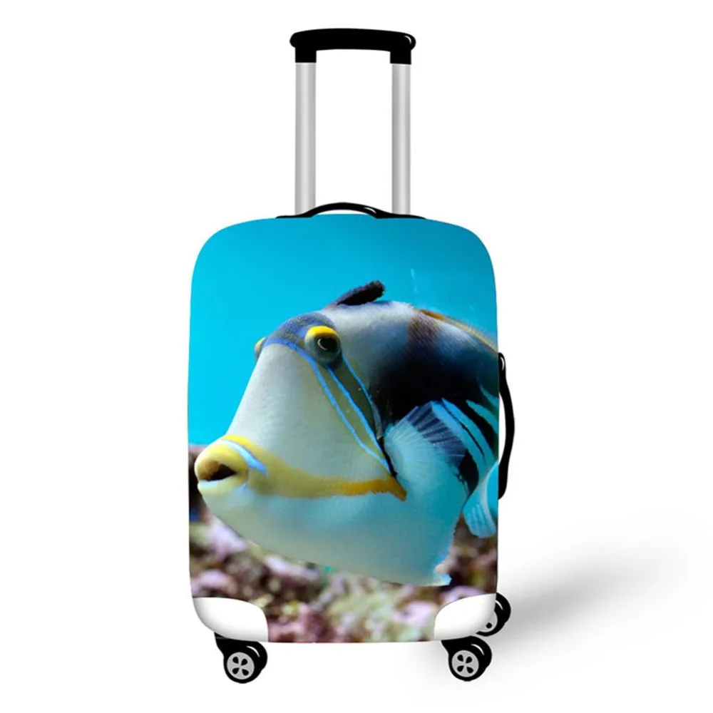 3D  Design travel accessories suitcase protective covers 18-30 inch elastic luggage dust cover case stretchable