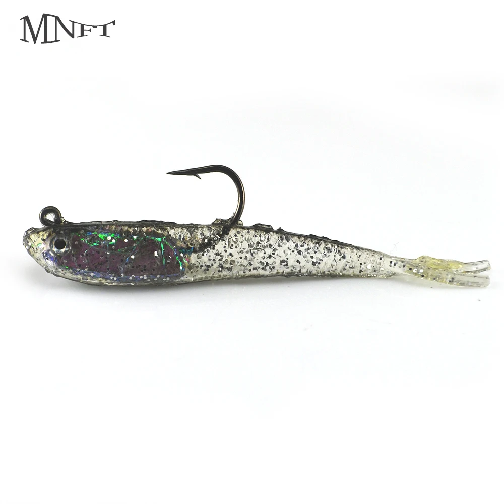 MNFT 5Pcs 7.5cm 6g 3D Eyes Fishing Lures Soft Lead Tackle Savage Gear Lure Hook Size 34*15mm