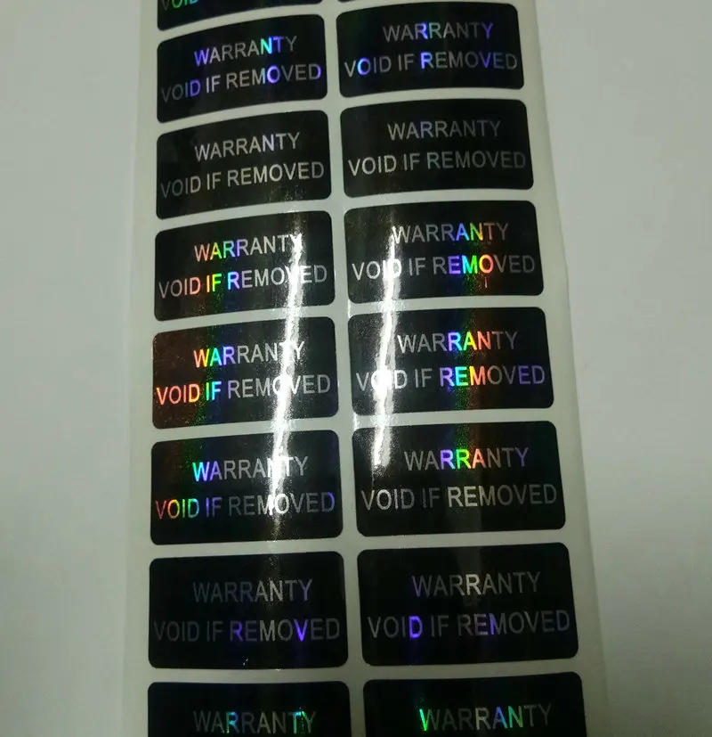 500pcs Hologram VOID IF REMOVED Security Tamper Evident Warranty Stickers