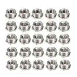 25Pc M3x0.5/M4x0.7mm passo testa esagonale foro cieco in acciaio al carbonio dado distanziatore autoagganciante FS-M3-1/FS-M3-2/FS-M4-1/FS-M4-2 di fissaggio