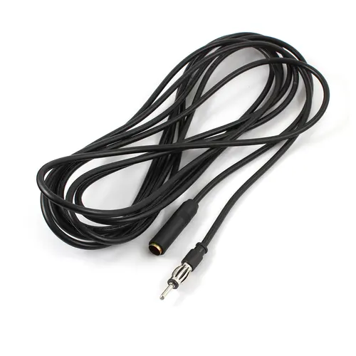 Imagen 2 del producto UXCELL Cable de extensión adaptador de antena de Radio macho a hembra negro para coche 5M/16FT