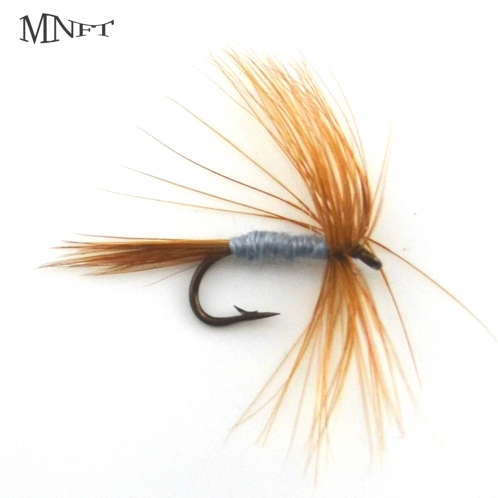 MNFT 10PCS 12# Brown Long Beard Mosquito Fly Fishing Nymph Trout lure