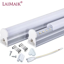 10 sztuk świetlówka led T5 światła 300mm 600mm 1200mm Lampe LED żarówki rury SMD2835 led świetlówka AC86 ~ 265V ciepłe zimne białe światełka dla domu