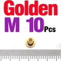 10PCS Golden M