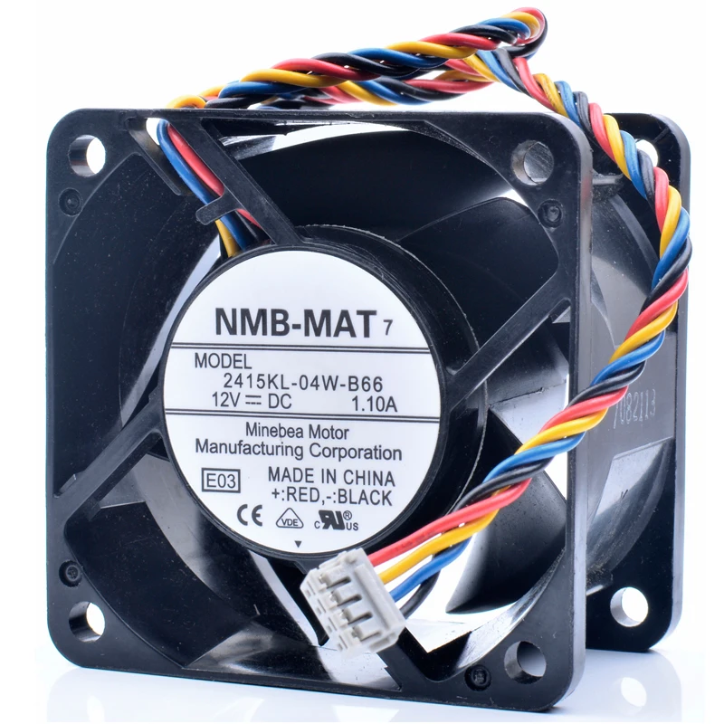 Original 2415KL-04W-B66 6cm 6038 60x60x38mm 12V 1.10A server chassis cooling fan