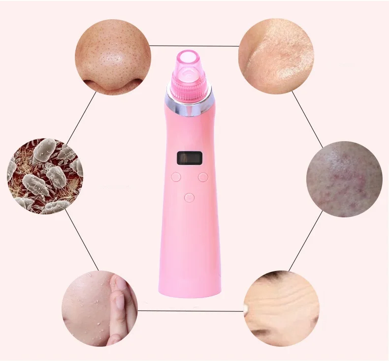 Blackhead Vacuum Suction Remover Acne Pimple Peeling Diamond Dermabrasion Face Clean Facial Skin Care Beauty Machine