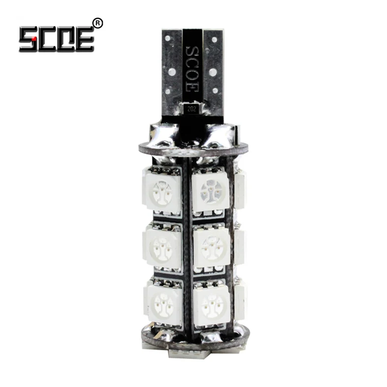 SCOE Brake Light Stop Light 5050LED W16W DC12V 2x22SMD For Volkswagen VW Passat CC (357) 2008-2012 Car Styling Light Bulb Source