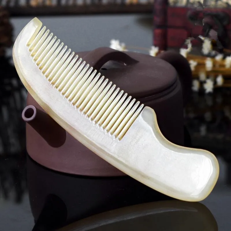 

Handmade Exquisite natural sheep horn Hair Brush Comb for hair massage peine anti-static hairbrush combs head massager