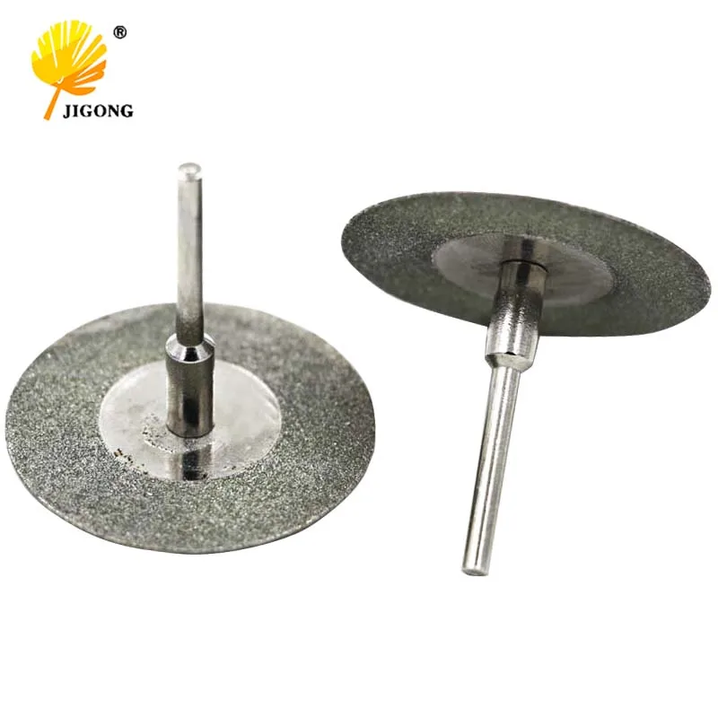 Rebanada de muela de diamante, mandriles de vástago de 3mm para herramienta rotativa Dremel, 2 piezas, 30mm, 10 piezas