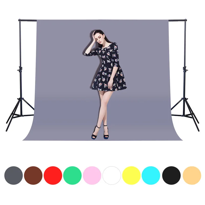 1.6X1/2/3M Fotografia Photography Backdrops Photo Studio Background Green backdrops Non Woven Solid Video Shooting Screen