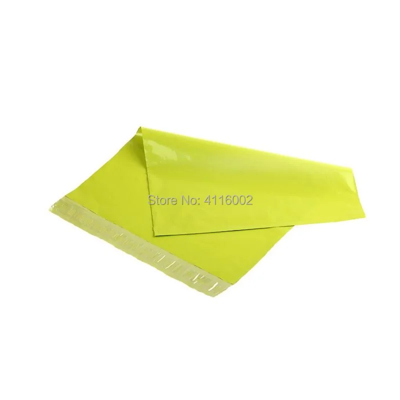 500pcs Light Green 25x35cm Poly Express Bag Strong Adhesive Packaging Envelope Bag Mailer Plastic Gift Boxes Shipping Bag