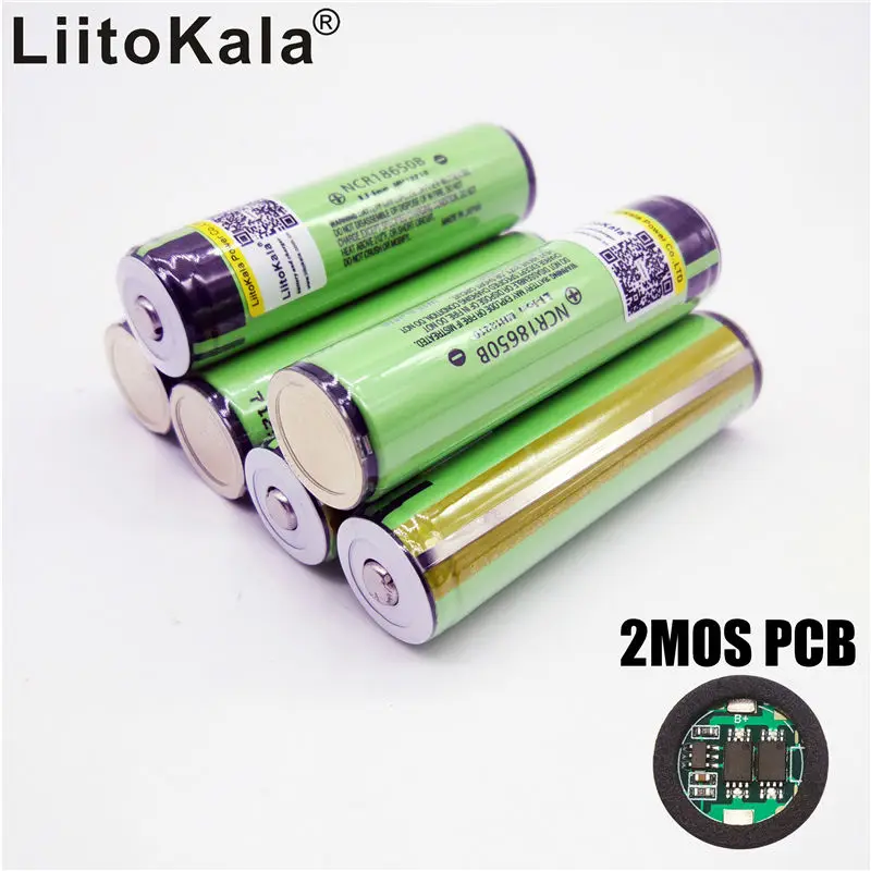 Gorąca Liitokala nowa chroniona bateria 18650 3400mah NCR18650B ładowalna bateria 3.7 V PCB darmowe zakupy