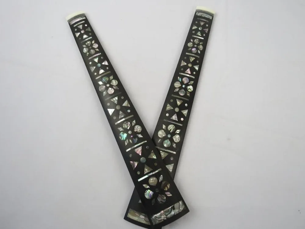 

1pc Excellent Mosaic ebony violin fingerboard 4/4,inlaid Mother of Pearl