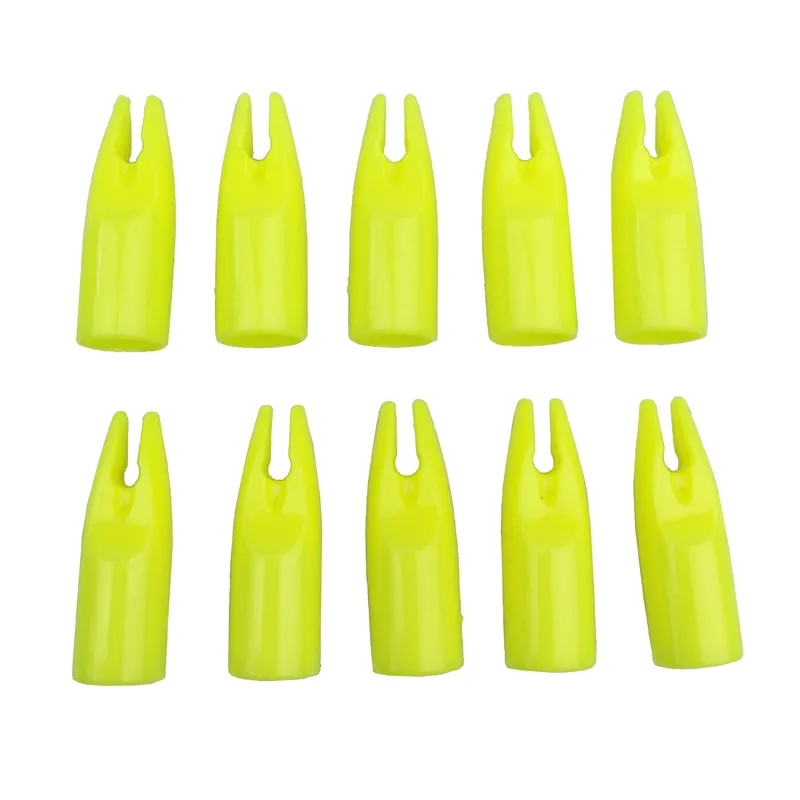 100pcs Archery Arrow Nock For 8mm OD Outer Diameter Wood Arrow Archery Tails Plastic Arrow Nock Hunting Accessories