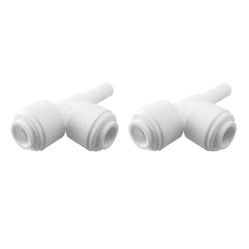 Stem Run Tee 1/4 "Quick Connect QC อะไหล่อุปกรณ์สำหรับกรองน้ำและระบบ RO - 2 PACK