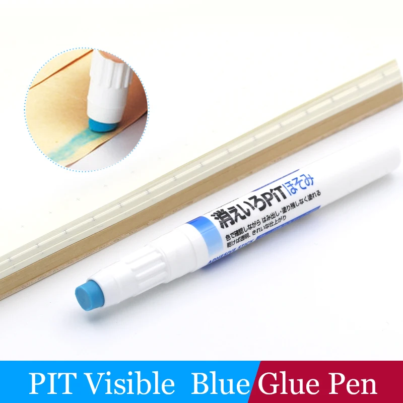 

LifeMaster Tombow PIT Visible Blue Glue Pen Shape Glue Stick Perfect for Small Surface Area 2.2g Each PT-PC