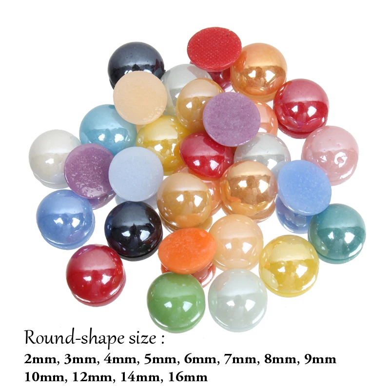 Mix Colors Half round Ceramic bead Rhinestone 11 size for chose 3D Nail Art Beauty Jewelry Decoration repair craft