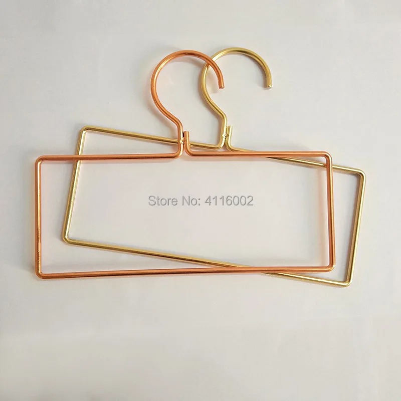 100pcs Fashion Rose Gold Hangers For Clothes Scarf Towel Drying Storage Organizer Rack Adult And Children Hanger