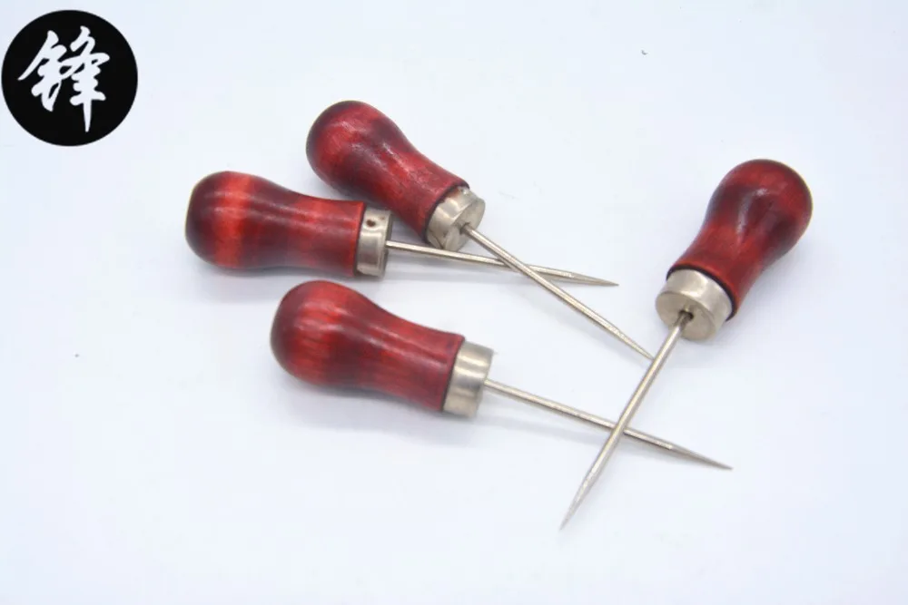 Awls One thousand wooden handle awl through double gourd manual accounting office appliances stitch bookbinding tools