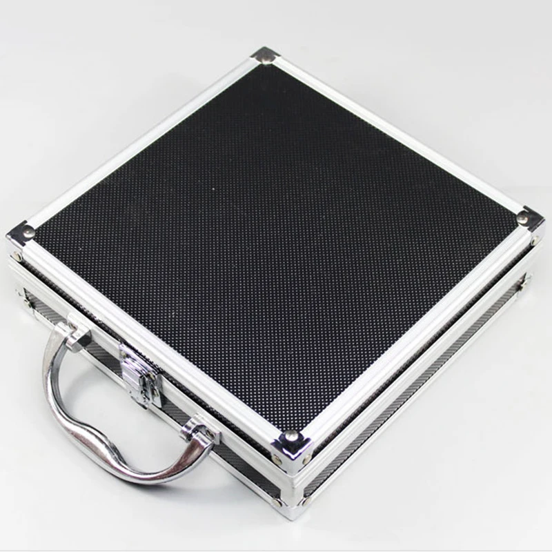 Caja de Herramientas de aleación de aluminio, estuche de almacenamiento portátil, organizador de equipaje de viaje, caja de seguridad