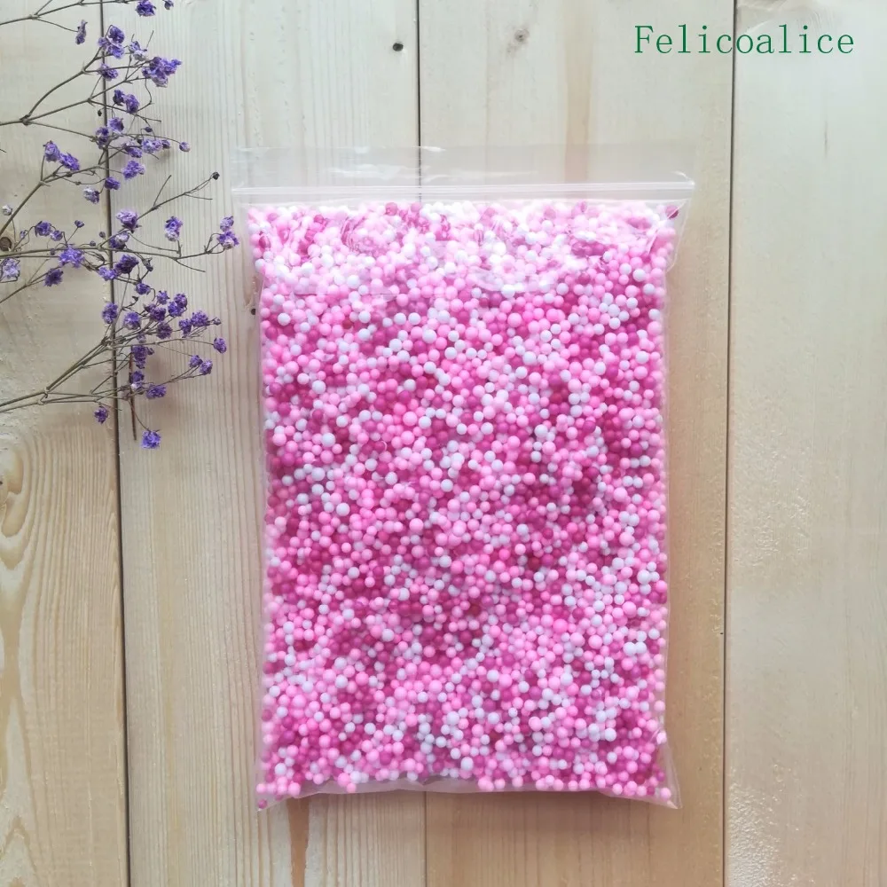 12L DIY Schnee Schlamm Partikel Zubehör Schleim Kugeln Kleine Winzige Schaum Perlen Für Floam Füllstoff Für DIY Liefert 2-4mm