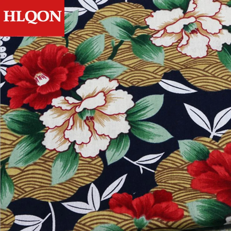 100% cotton brocade soft comfortable flower printed tissue fashional fabric for patchwork dress felt baby clothing by 100x150cm