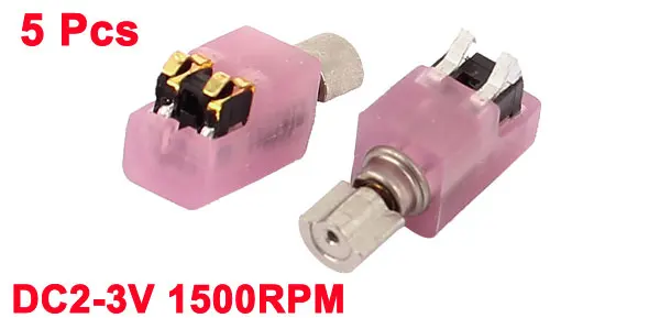 UXCELL 5 قطعة Dc2-3V 1500Rpm الناتج سرعة 4 مللي متر ضياء Coreless بالاهتزاز موتور للهاتف المحمول dc2-3v