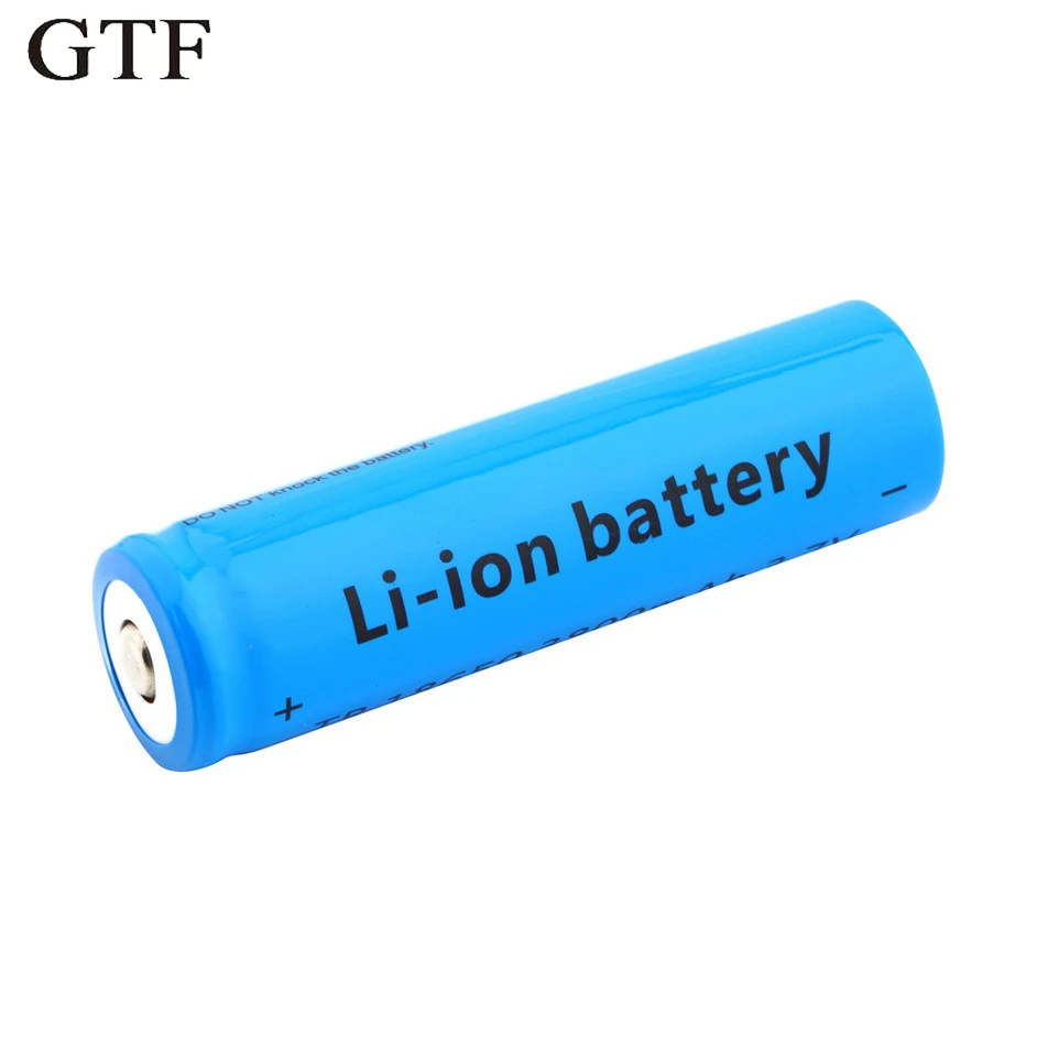 GTF 1PC 18650 lithium battery 3800mAh 3.7V charging battery terminal charging mobile power flashlight Rechargeable Battery