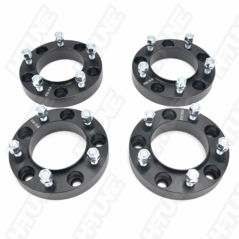 4PCS 5x150 Wheel Spacer Adapter Forged Aluminum 30mm 110CB Hub Centric 14*1.5 Studs For Tundra 2007++ / Land Cruiser