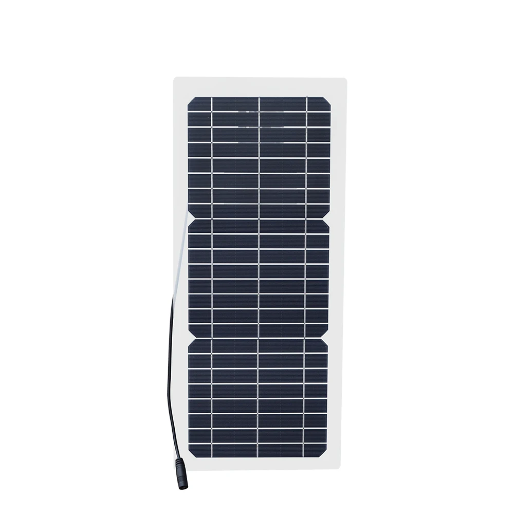 Xinpuguang 12v 10w flexible Monocrystalline solar panel cell DCphotovoltaic solar energy module 12volt DIY battery phone adapter