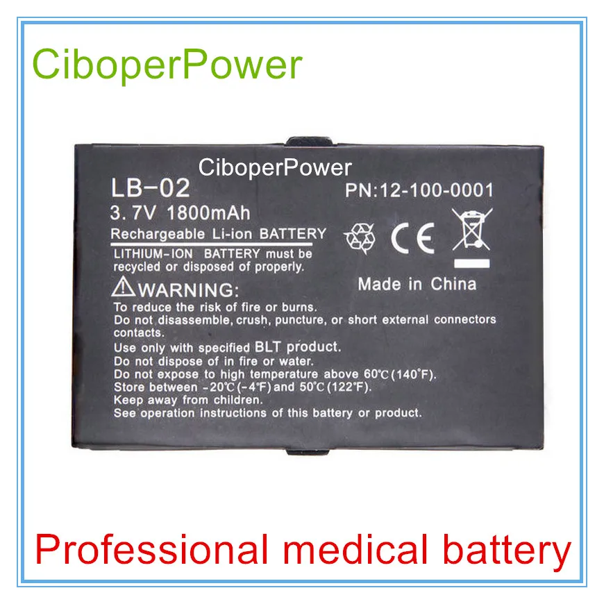 Medical Rechargeable Battery 1800mAH Vital Signs Monitor battery for LB-02 A3 A4 A5 A8 A6