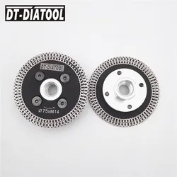 DT-DIATOOL Mini Saw Disc Mesh Turbo Rim Diamond Cutting Disc 2pcs 75MM Cutting Discs Grinding Wheel for hard Stone Cut Plate