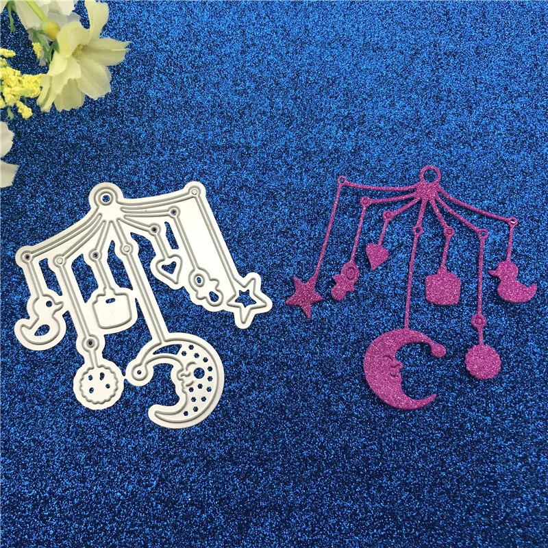 Metal Cutting Dies cut Lovely Animals Cartoon Bed Bell Stencil for DIY Scrapbooking Album Embossing Paper Cards Deco Crafts Die