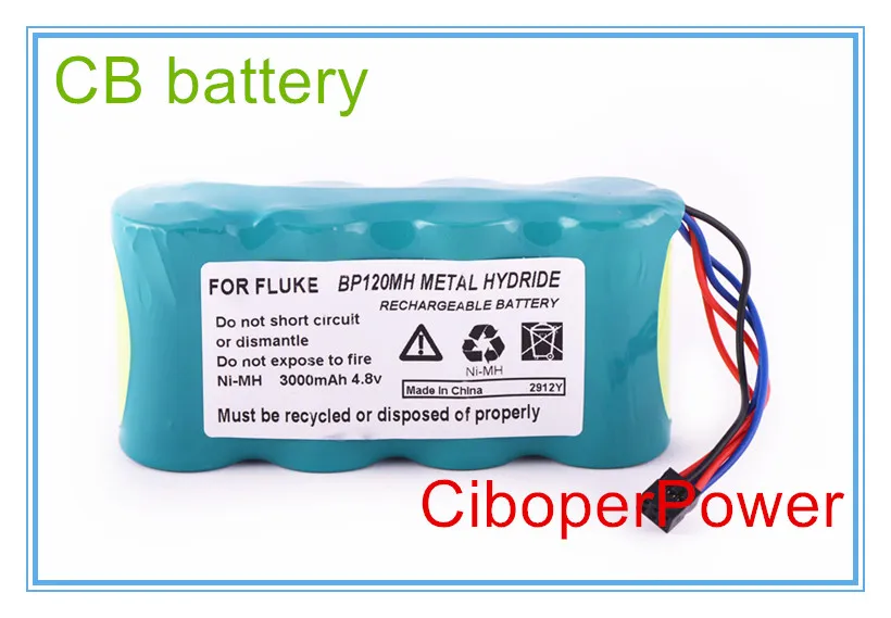 Replacement ScopeMeters Battery for FBP120MH 123 125S 125 F125S F125