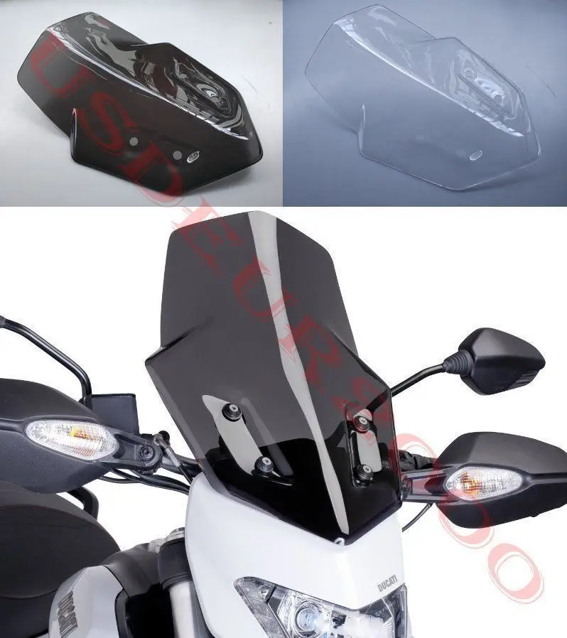 

Touring Sport Windshield Windscreen For Ducati Hyperstrada 821 2013 2014 2015 13 14 15 Clear/Tinted Smoke