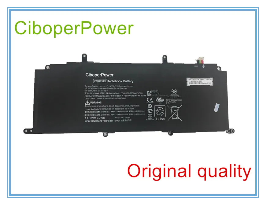 

Original battery for WR03XL batteries HSTNN-IB5J 725607-001