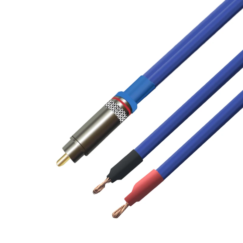 

Active Subwoofer Speaker Cable 2 Bare Wire Head to RCA Single Audio Cable Male RCA OFC Gold-plated Amplifier