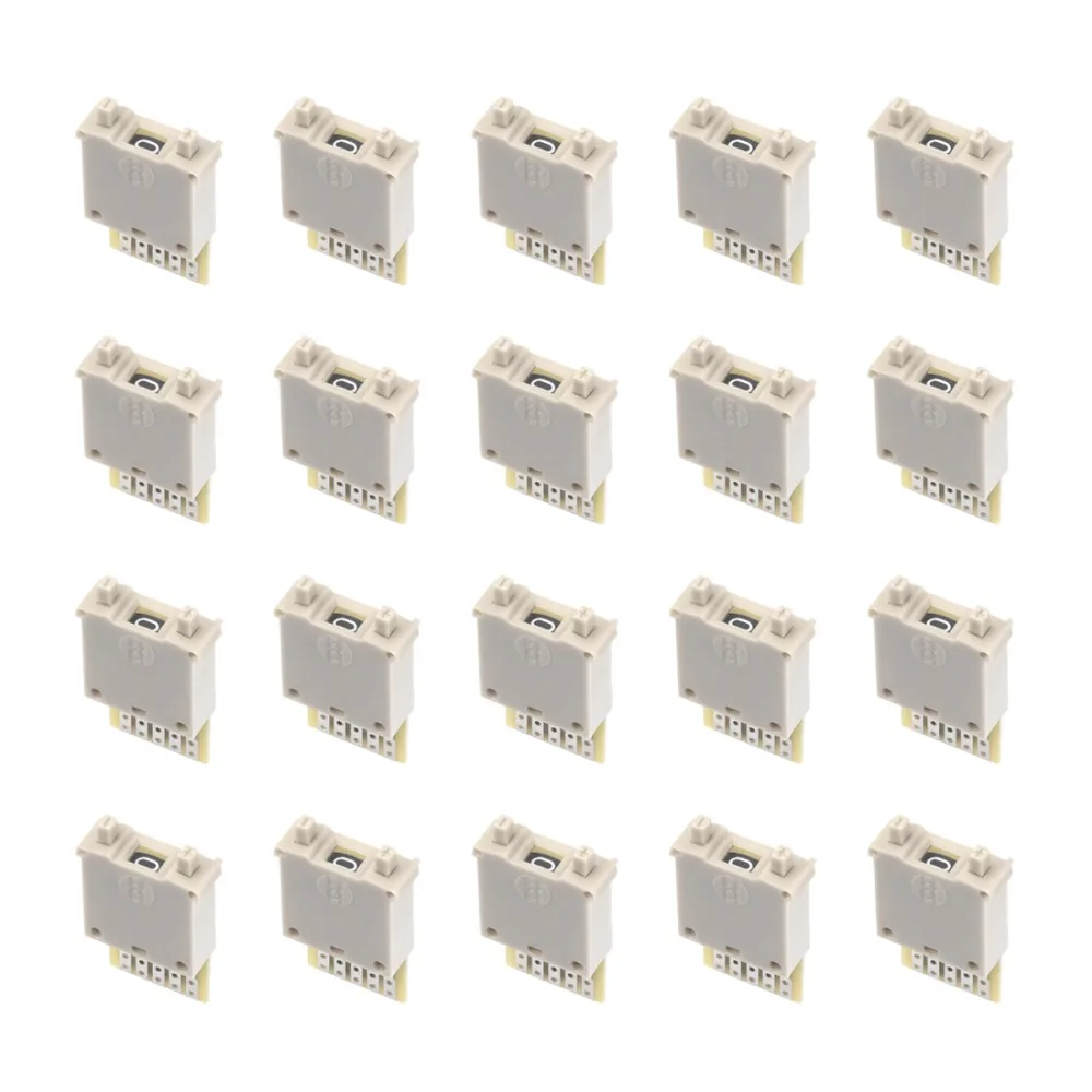 UXCELL 20Pcs DIP Switches BCD Code Thumb wheel Switch KM2 0-9 Digital Black Cream 30x18x8mm for Design of Accounting Systems