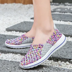 Women Shoes Flats Summer Breathable Sneakers Fashion Women Tenis Casual Loafers Comfortable Walk Shoes Outside Sneakers Zapatos