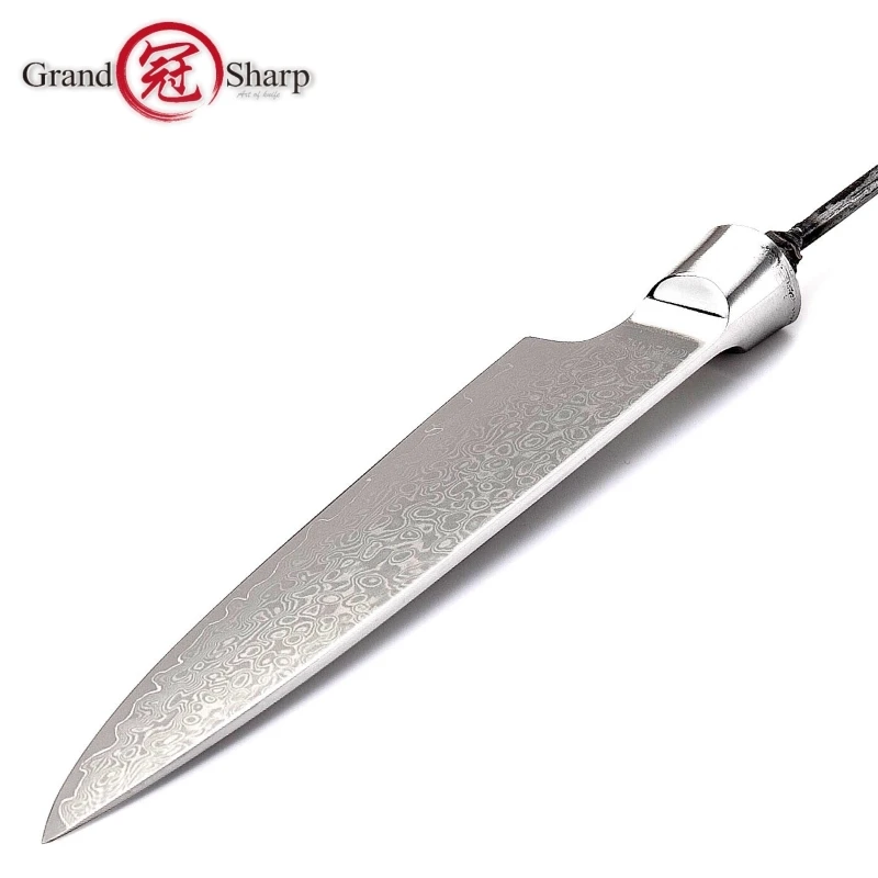 Damascus Chef Knife Blank Blade 67 Layers Japanese Damascus Steel Kitchen Knifes Utility Paring DIY Tools Parts Hobby NEW