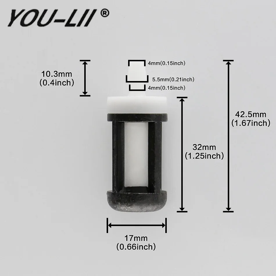 YOULII  New 10*Pcs Fuel Filter For STIHL 017 018 021 023 025 MS170 MS180 MS171 MS181 MS210 MS230 MS250 Chainsaw