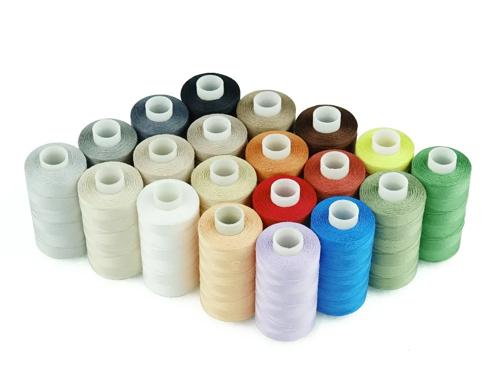 20 multi színek 100% mercerized stv Fűzőkapocs Gyapot Megvarr Átdöf beállítása 50s/3 számára quilting Megvarr piecing stb - 550 yards Egy-egy