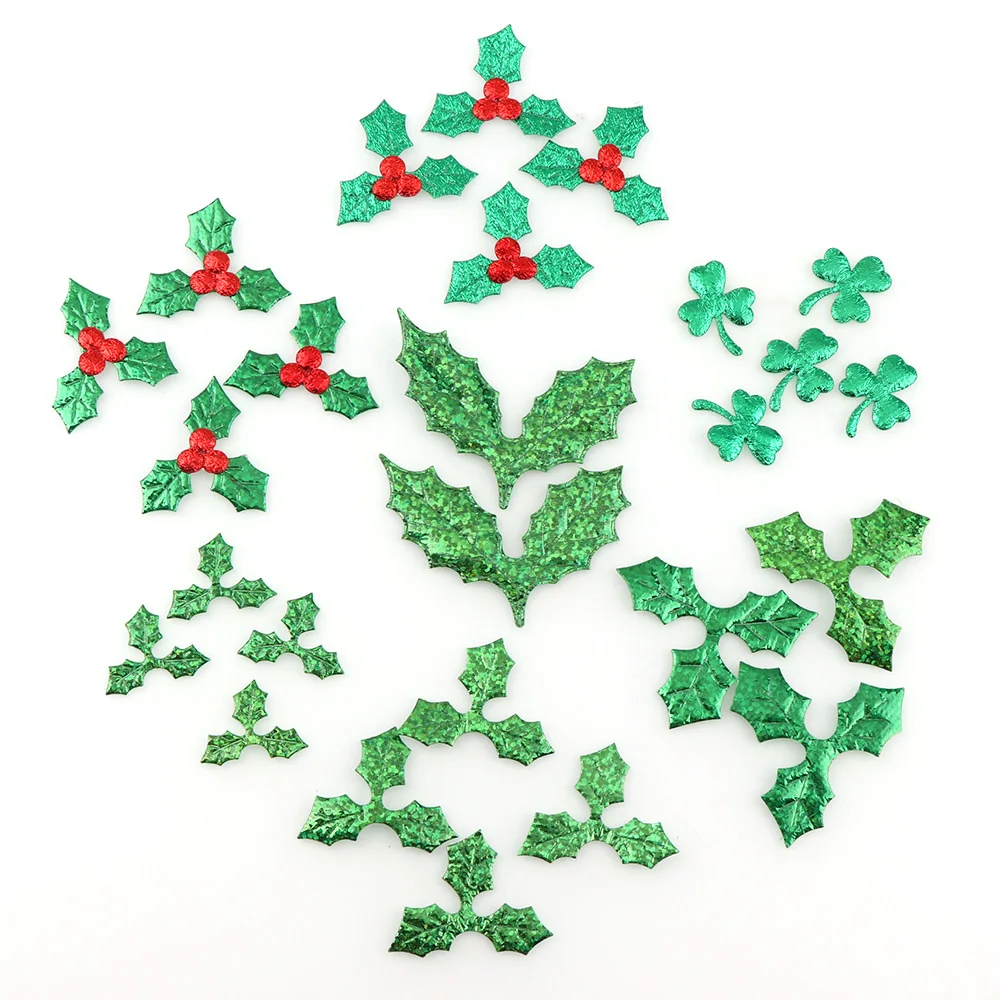 100pcs Non-woven Tree patch felt flower appliques as Christmas Decoration bolsas accessories ornaments