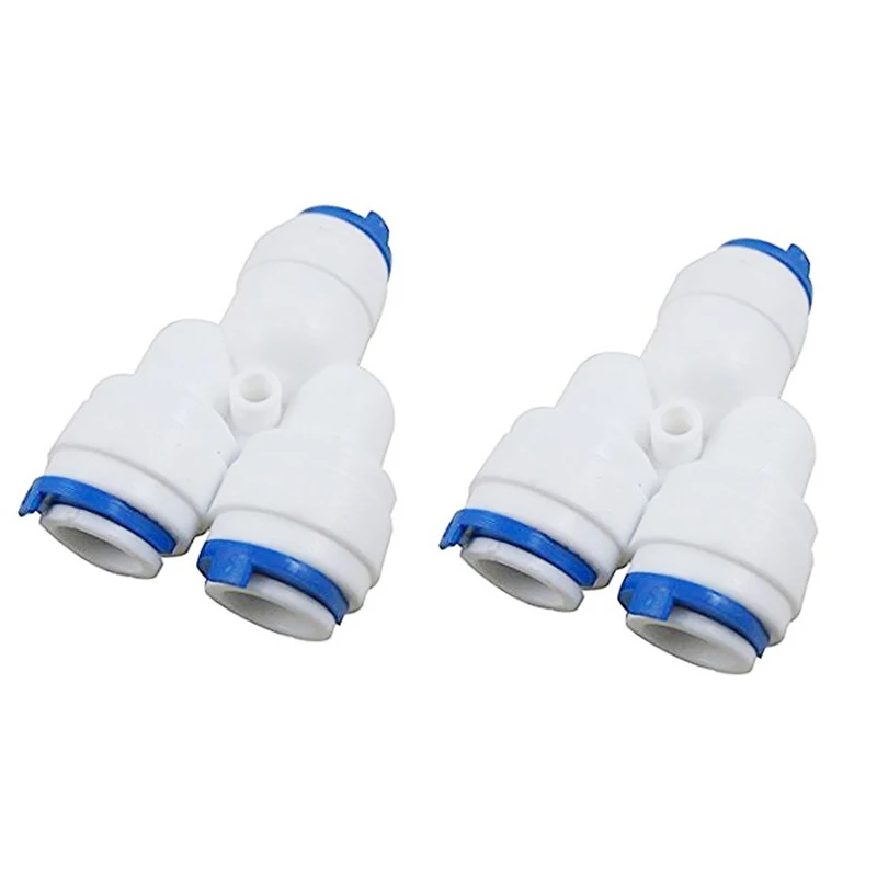 2 шт./упаковка, быстроразъемный соединитель 1/4 дюйма для фильтров для воды и систем RO