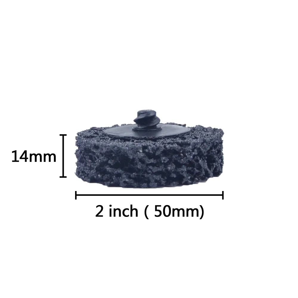 Discos de lijado Tipo R de bloqueo de rollo, Muelas de diamante, pulido de superficie, eliminación de corrosión para metalurgia, 2 pulgadas (50mm)