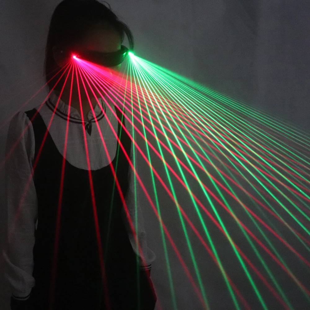 , Czerwony, zielony, niebieski RGB wielu belki Laser sceniczny okulary wielkie wydarzenie dekoracje LED czerwone światło scena taneczna pokaż DJ klub Party