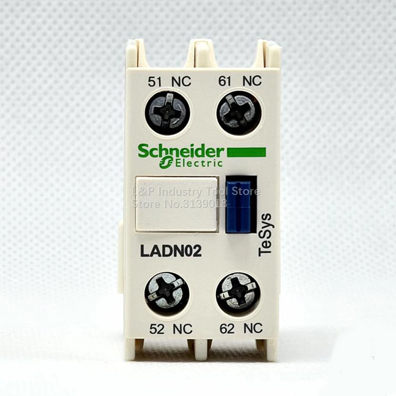 5PCS/LOT Original Schneider Electric Wall Contacts Module LADN02C Auxiliary Contact Block LA-DN02C 2NC For LC1D Series Contactor