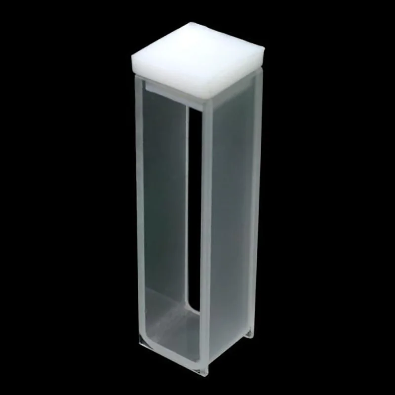 four pass light 5mm UV quartz fluorescence cuvette / acid and alkali resistant