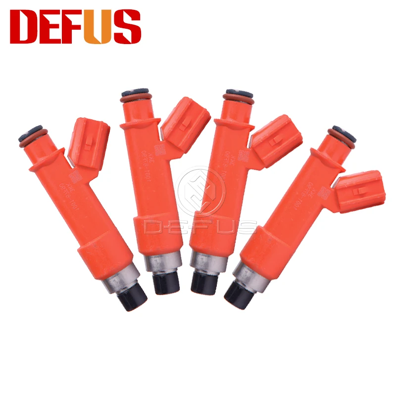 DEFUS 4pcs Fuel Injector 1001-87F90 Bico EV14 E85 1300cc For Toyota Elise tC Corolla Matrix Yaris Exige Gasoline Modified Car