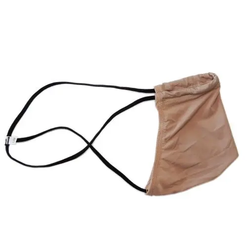 

G7452 Mens Low Rise String Posing Thong Contoured Pouch Silky soft semi c-thru Thin Swim Fabric